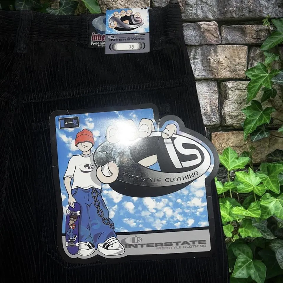 JNCO Men's Black and Silver Jeans