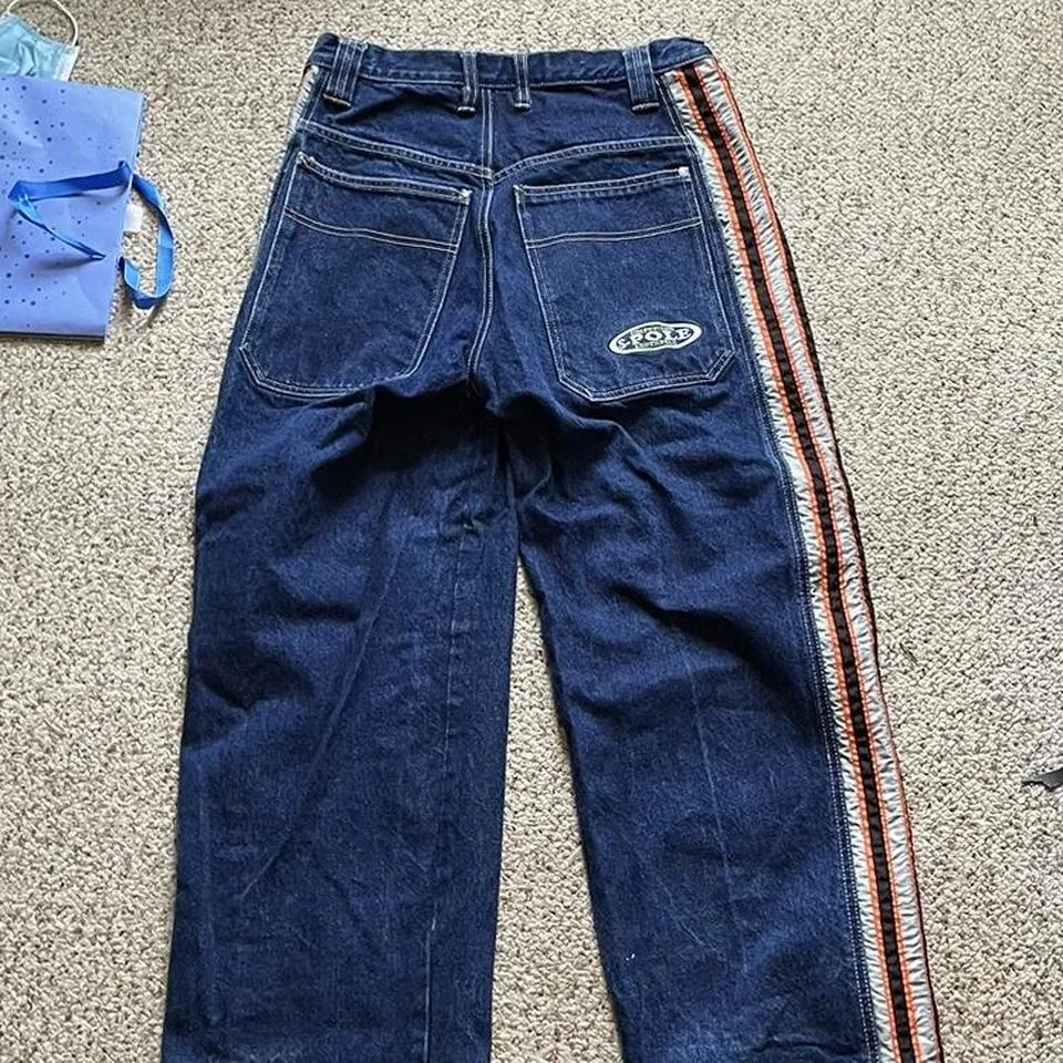 JNCO Men's Blue and Orange Jeans