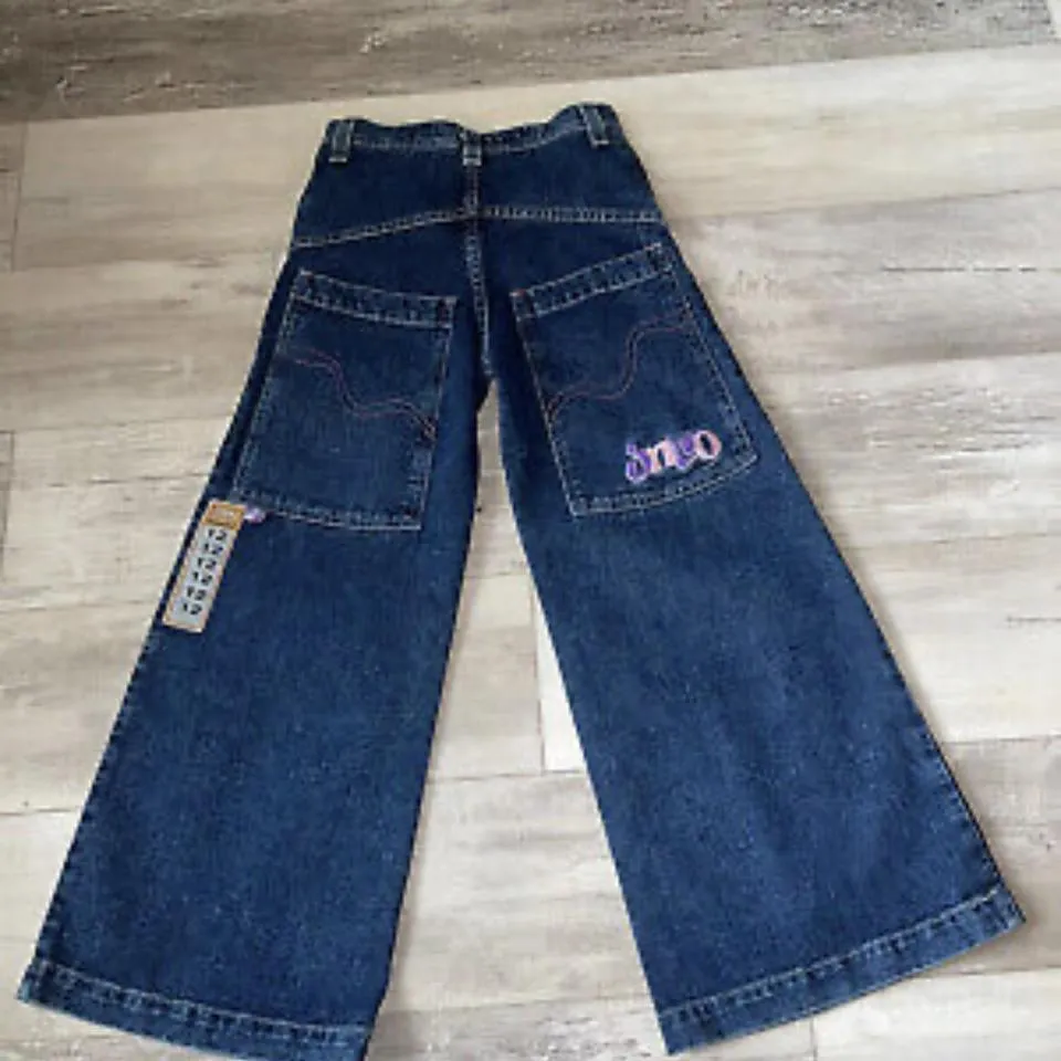 JNCO Men's Navy and Blue Jeans