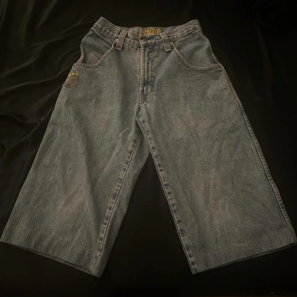 JNCO Men's Yellow and Green Jeans