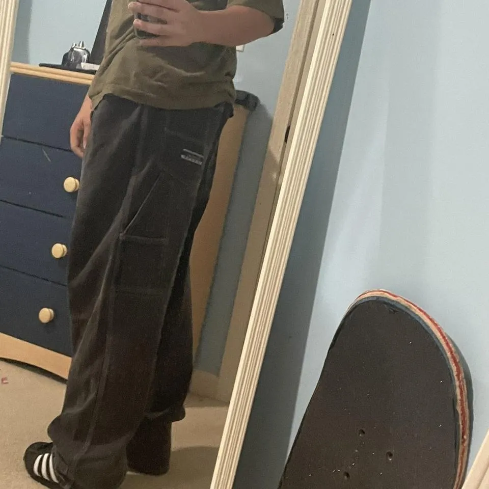 JNCO Men's Black and White Jeans