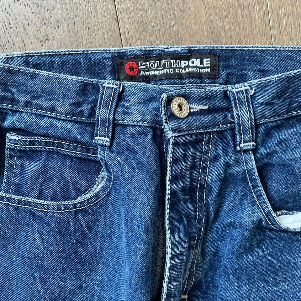 JNCO Men's Blue and Navy Jeans