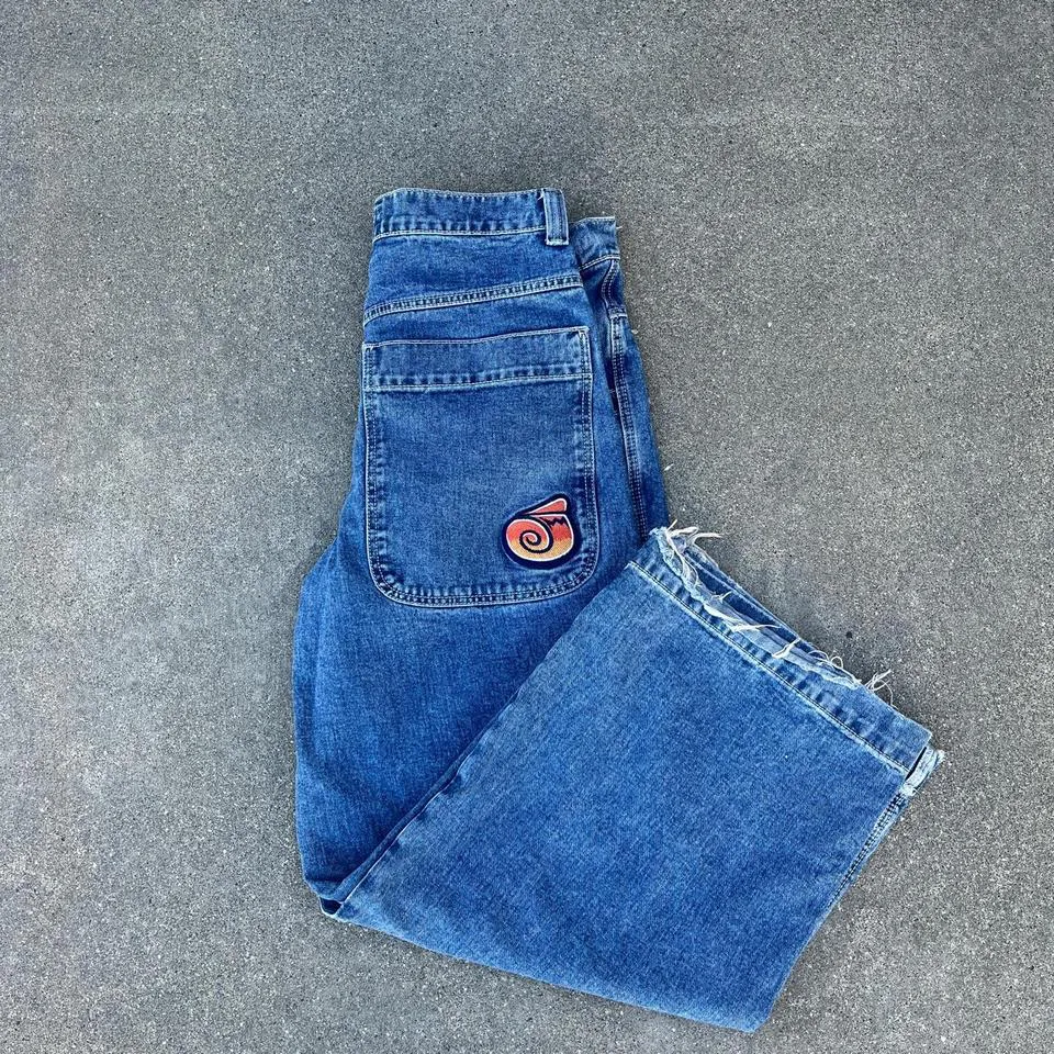 JNCO Men's Blue and Orange Jeans
