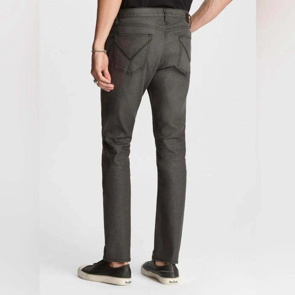 John Varvatos Men's Grey and Black Jeans