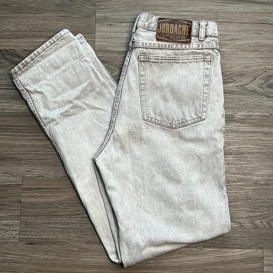 Jordache Men's Cream and Tan Jeans
