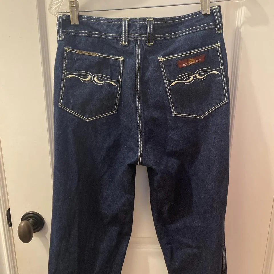 Jordache Men's Navy and Cream Jeans