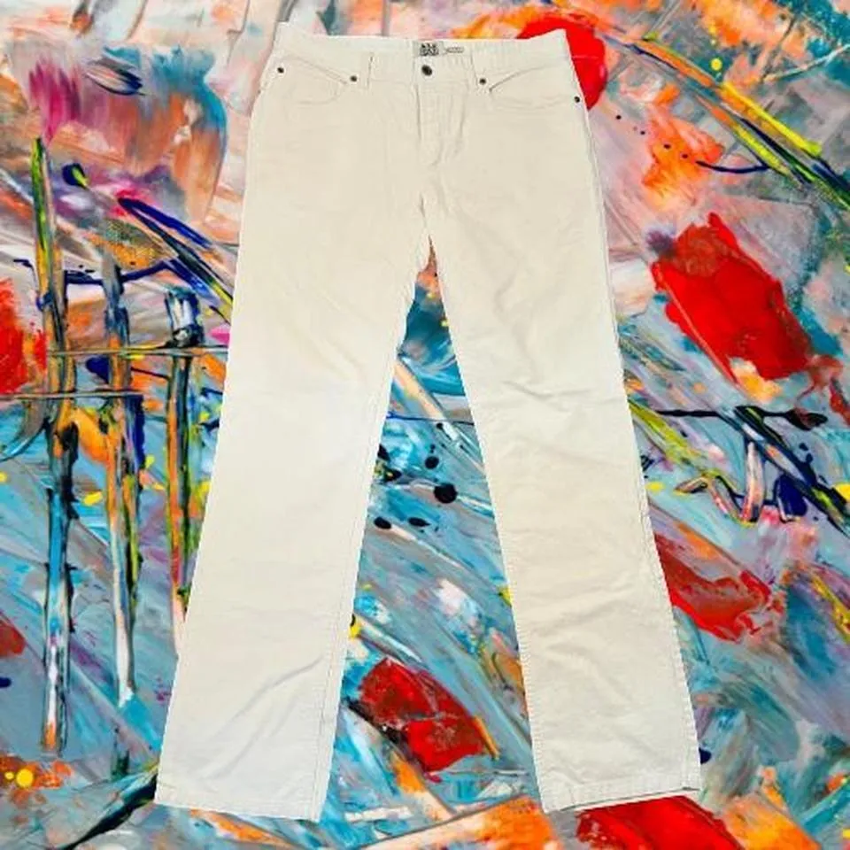 Juicy Couture Men's Cream and Tan Jeans