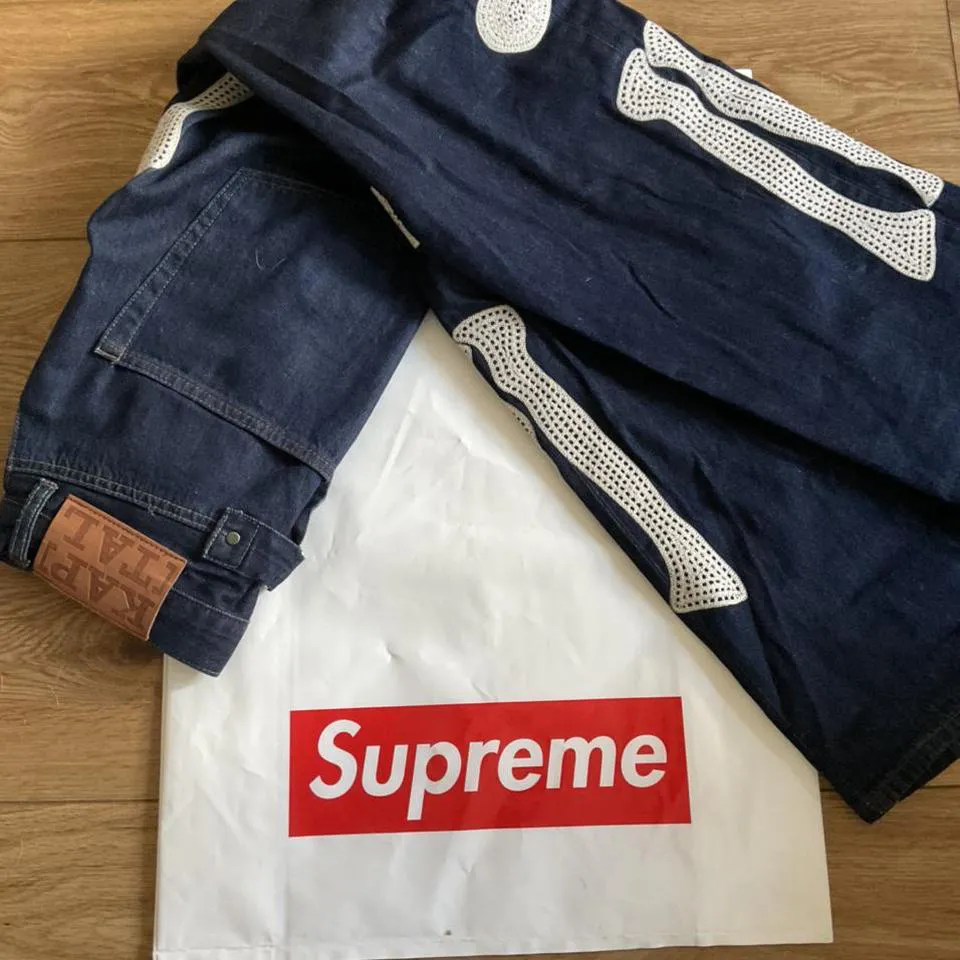 Kapital Men's Blue and White Jeans