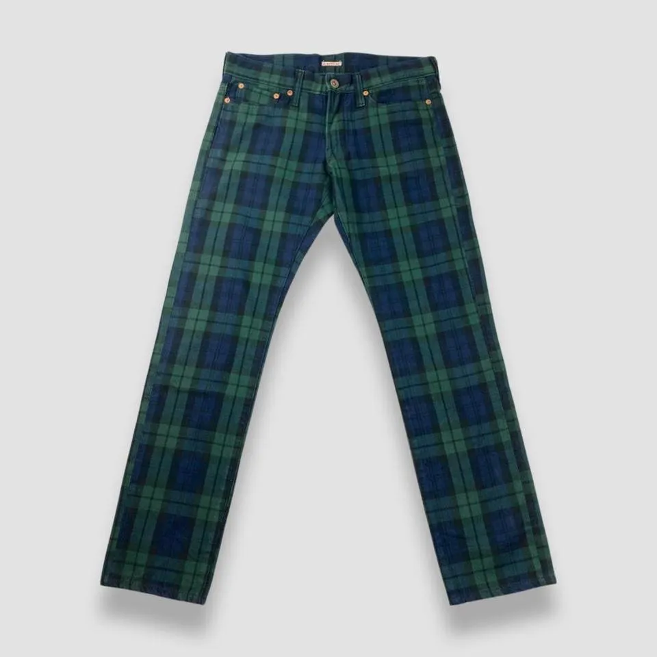 Kapital Men's Green and Blue Jeans
