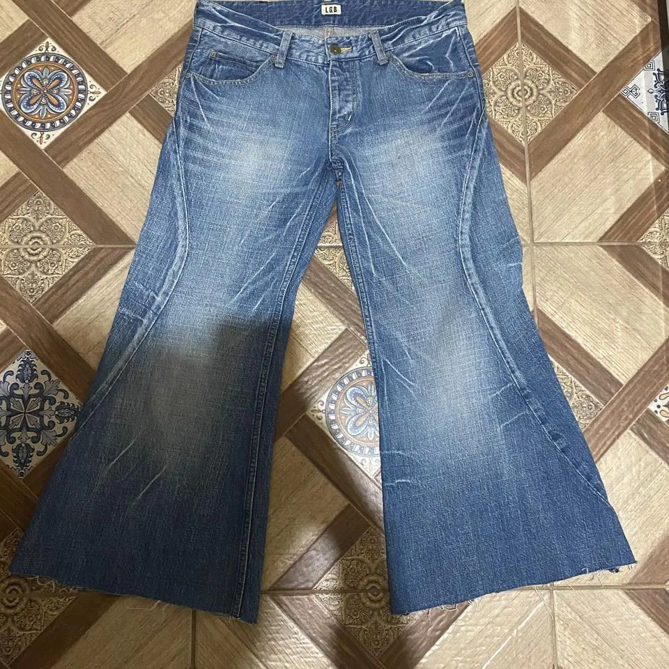 Kapital Men's Navy and Blue Jeans