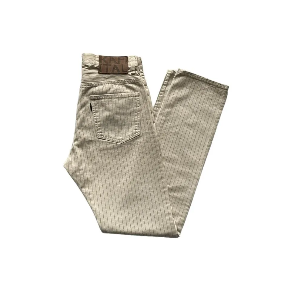 Kapital Men's Cream and Blue Jeans