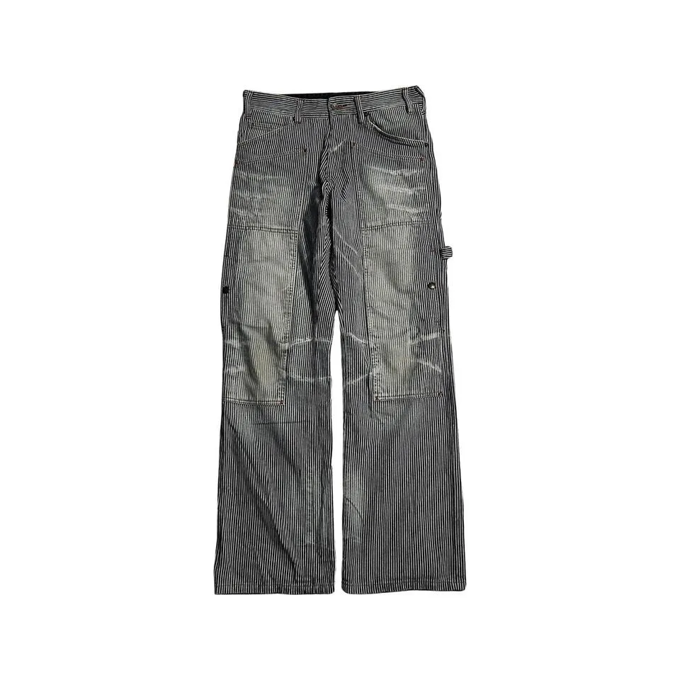 Kapital Men's Navy and White Jeans