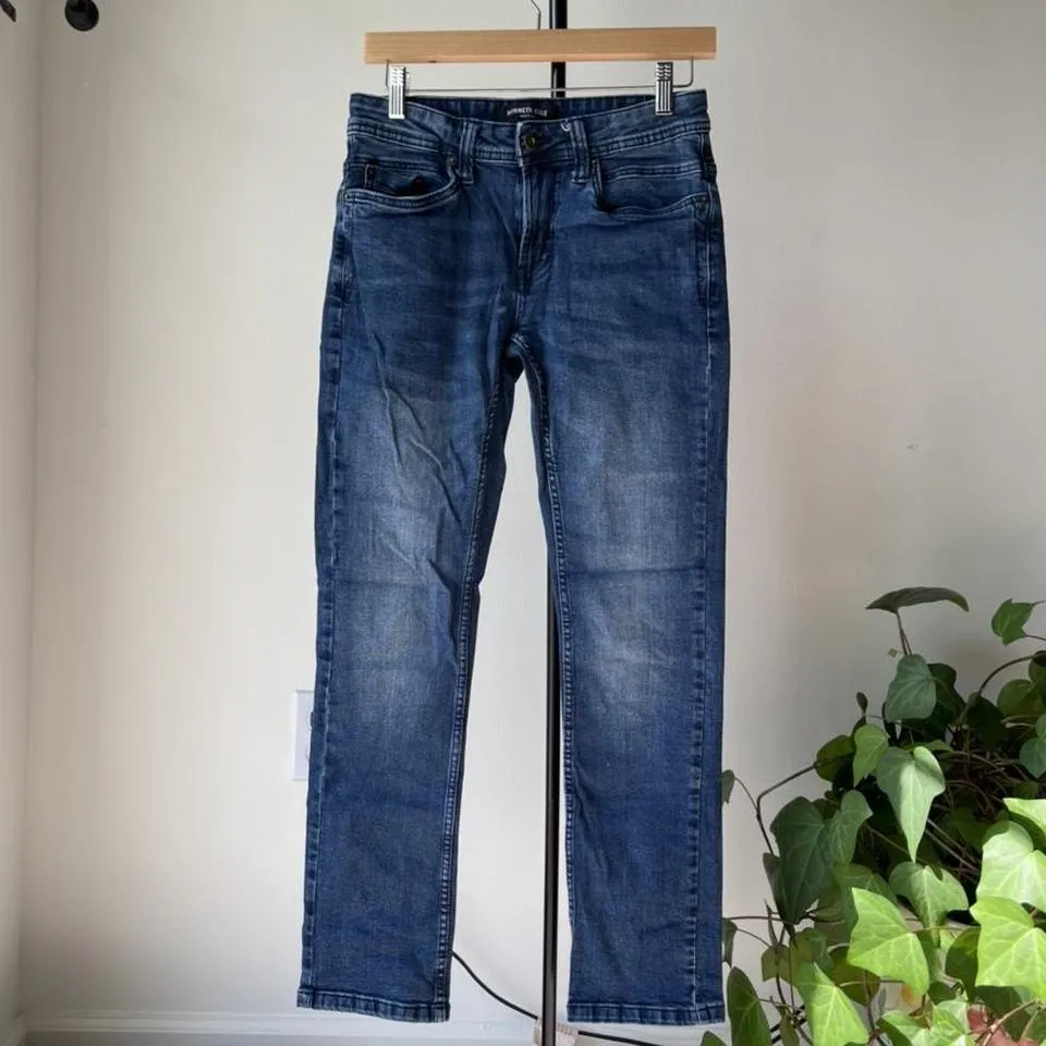 Kenneth Cole Men's Blue and Navy Jeans