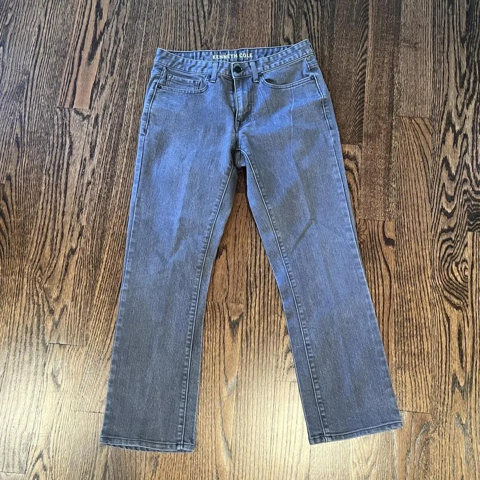 Kenneth Cole Men's Navy and Grey Jeans