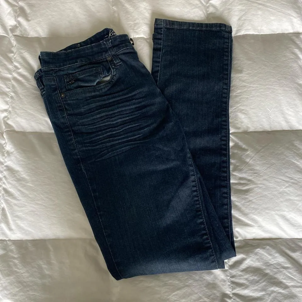 Kenneth Cole Men's Blue and Navy Jeans
