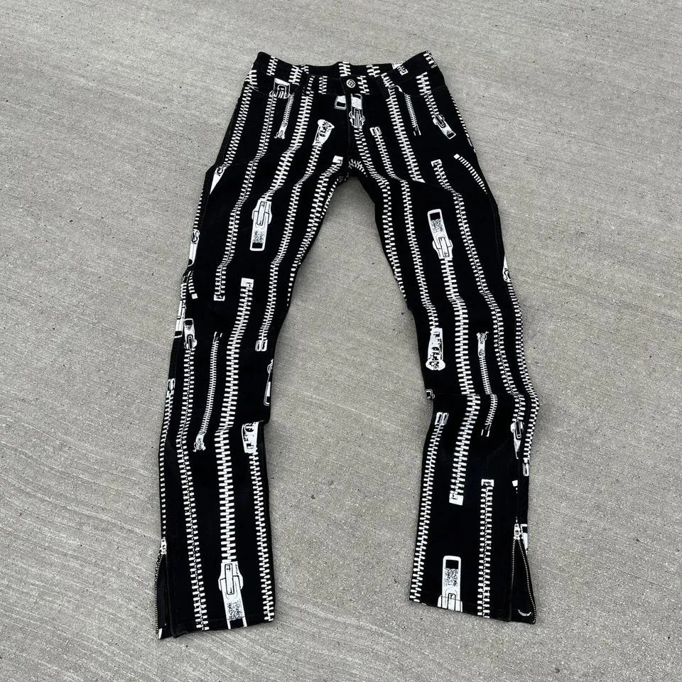 Ksubi Men's Black and White Jeans