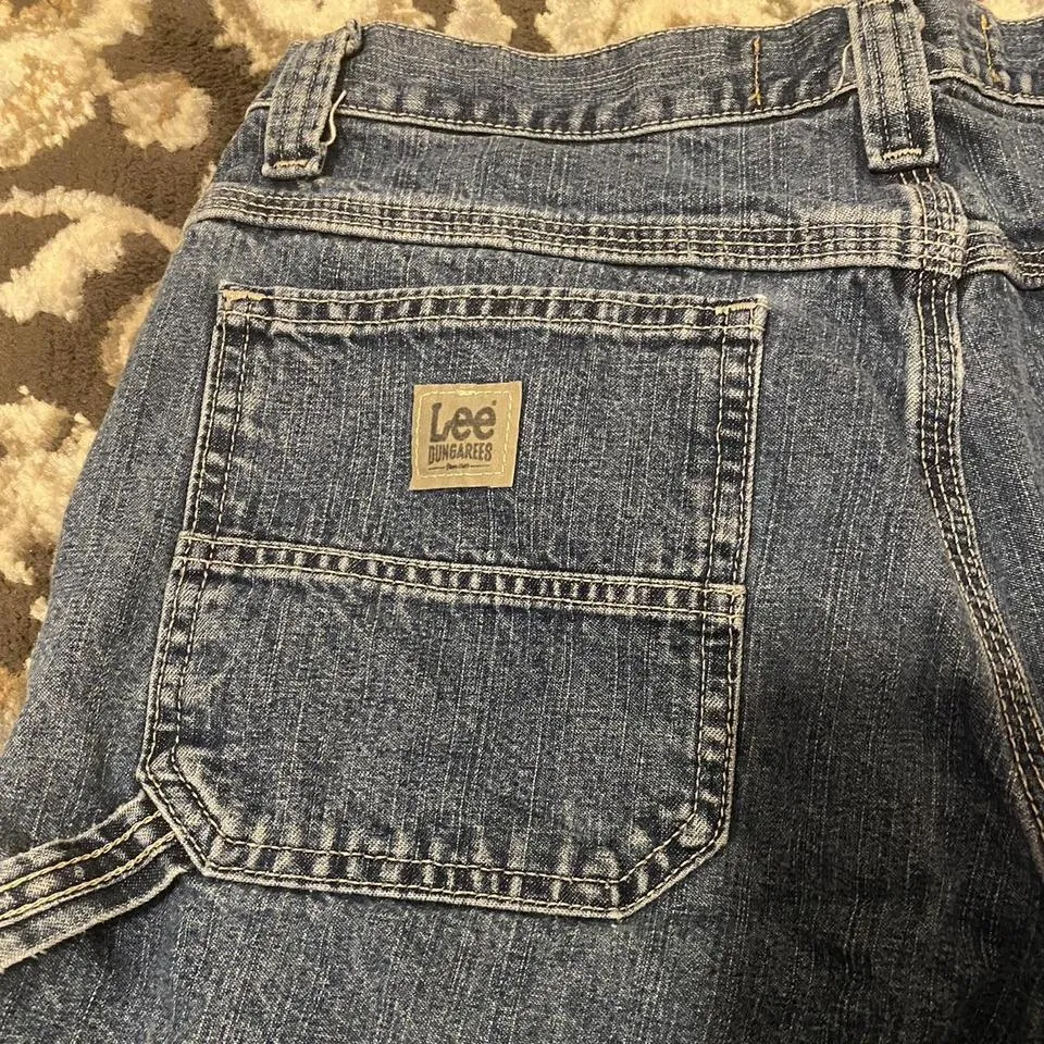 Lee Men's Blue and Navy Jeans