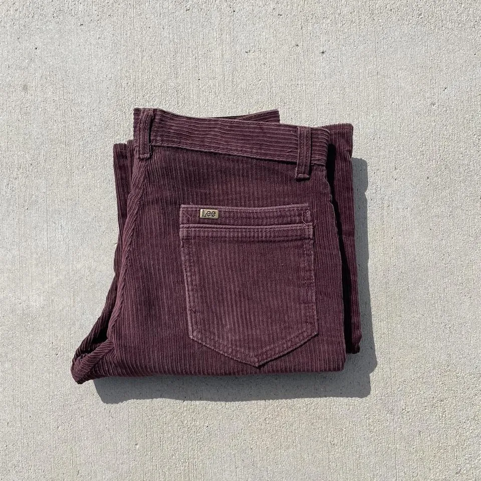 Lee Men's Burgundy Jeans