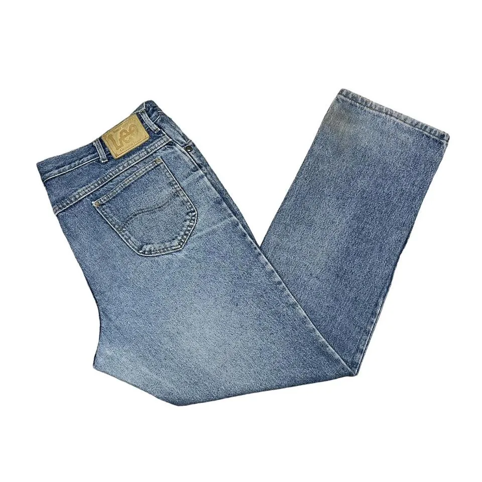 Lee Men's Blue and Navy Jeans