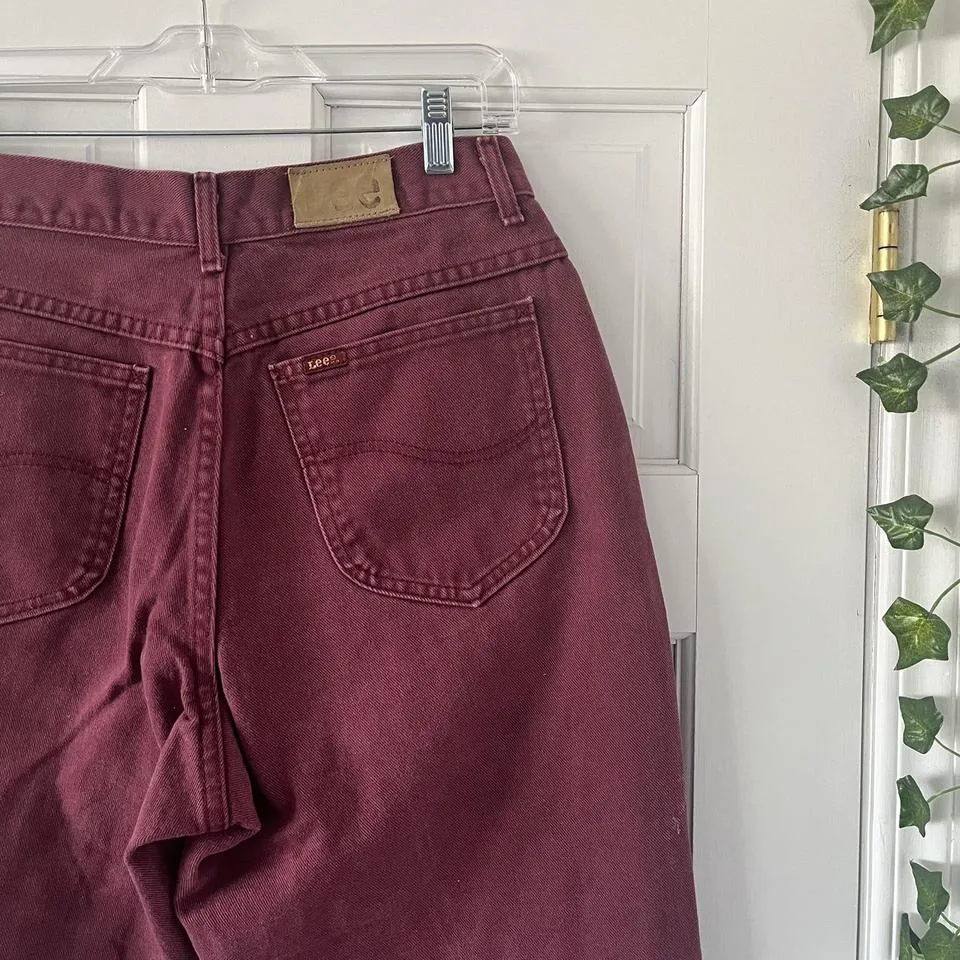 Lee Men's Burgundy Jeans