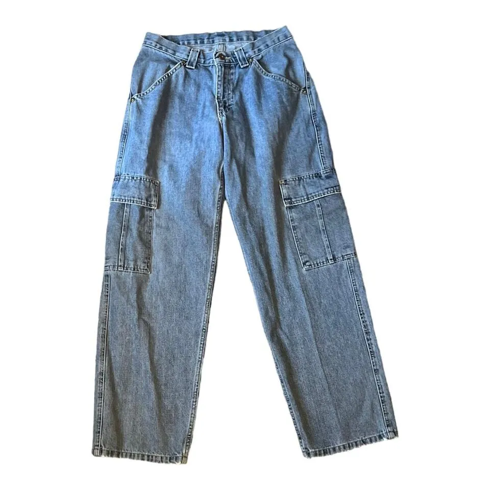 Lee Men's Blue and Navy Jeans
