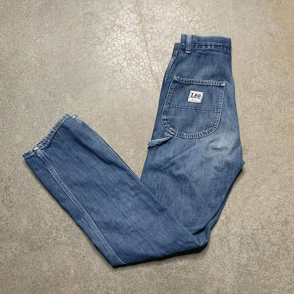 Lee Men's Blue and White Jeans