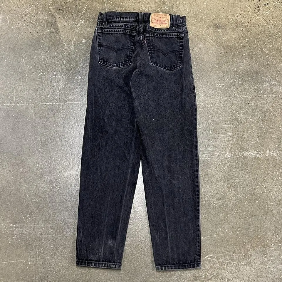 Levi's Men's Black and Tan Jeans