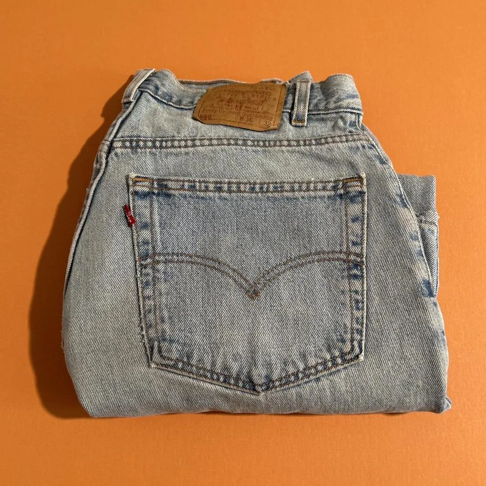 Levi's Men's Blue and White Jeans