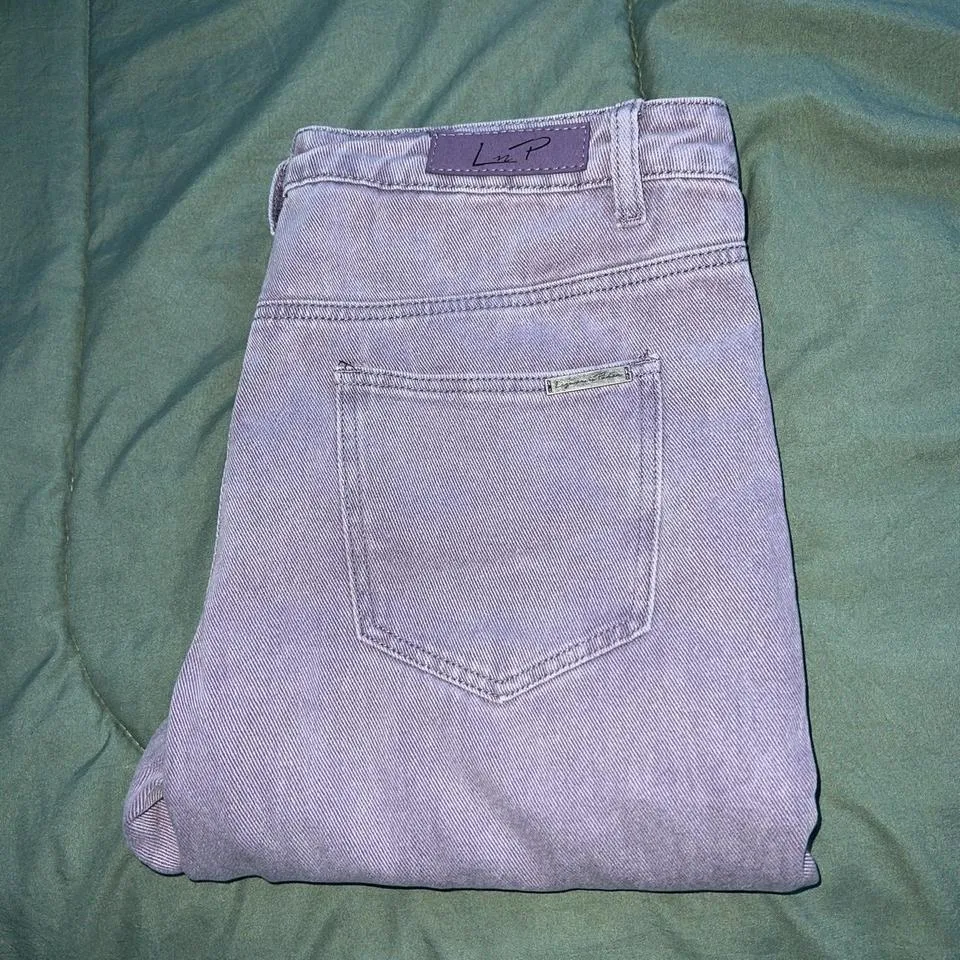 Liquor N Poker Men's Purple and White Jeans
