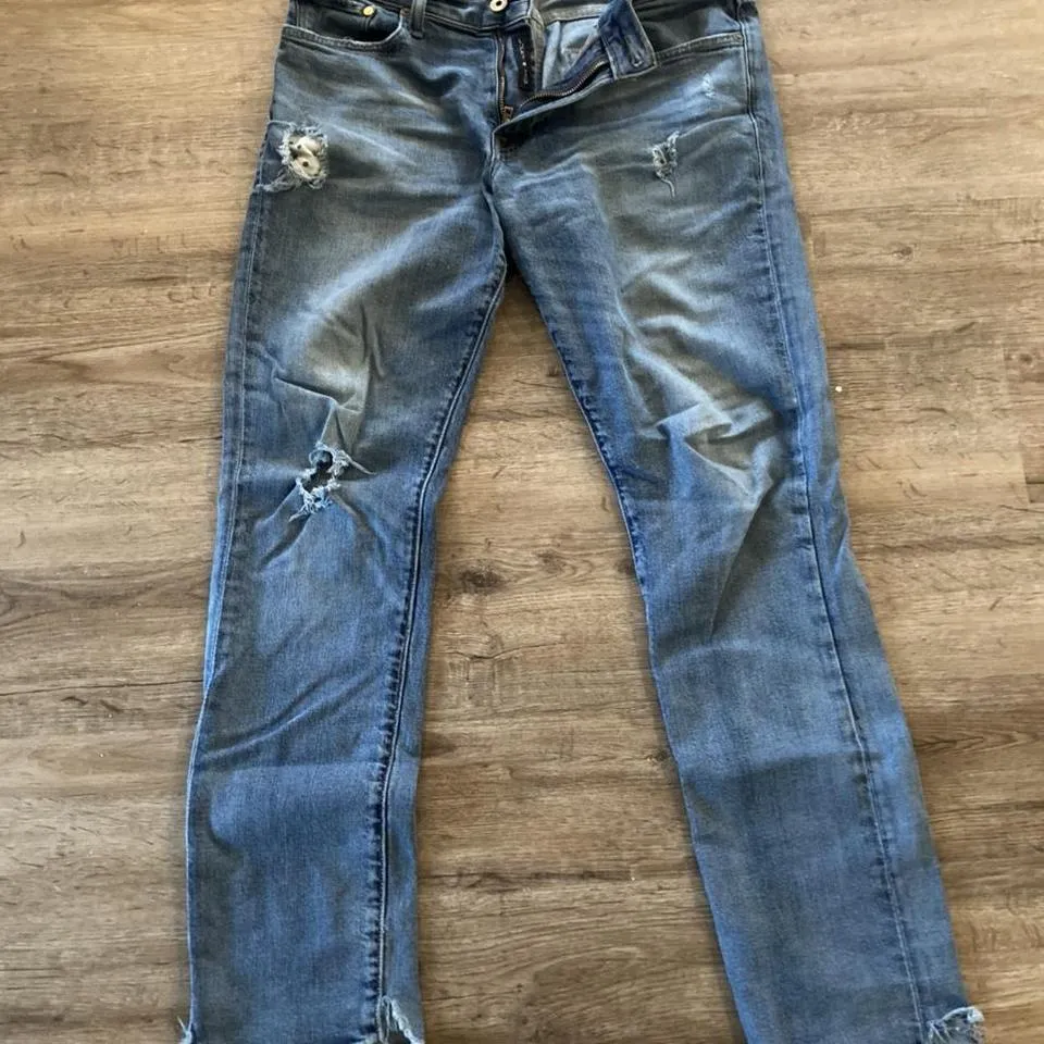 Lucky Brand Men's Navy and Blue Jeans