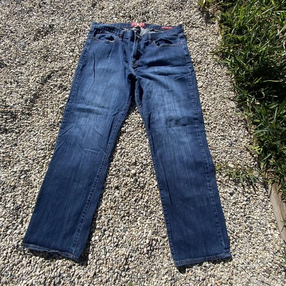 Lucky Brand Men's Blue and Navy Jeans