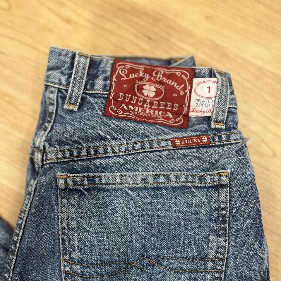 Lucky Brand Men's Navy and Blue Jeans