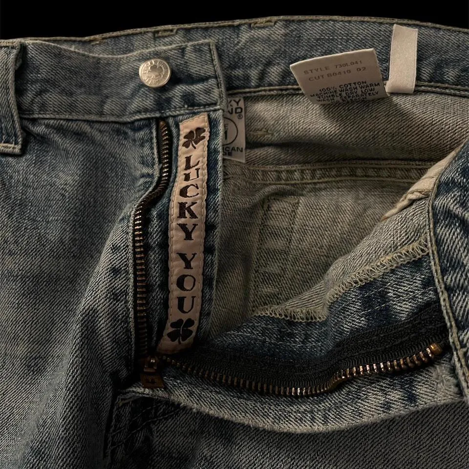 Lucky Brand Men's Blue and Navy Jeans