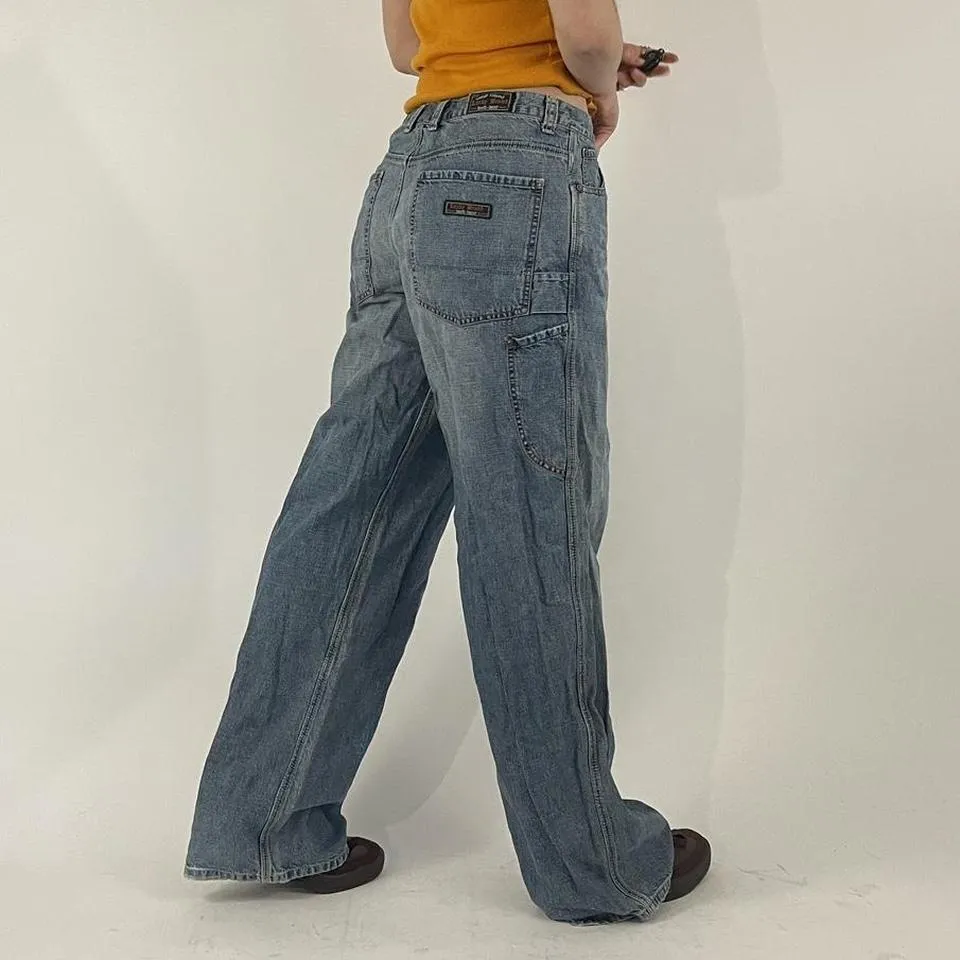 Lucky Brand Men's Navy and Blue Jeans