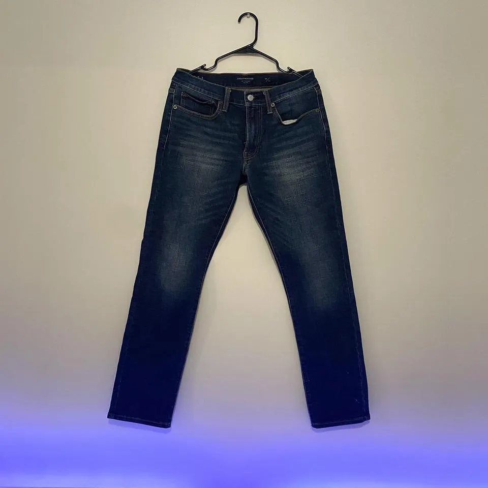 Lucky Brand Men's Blue and Navy Jeans