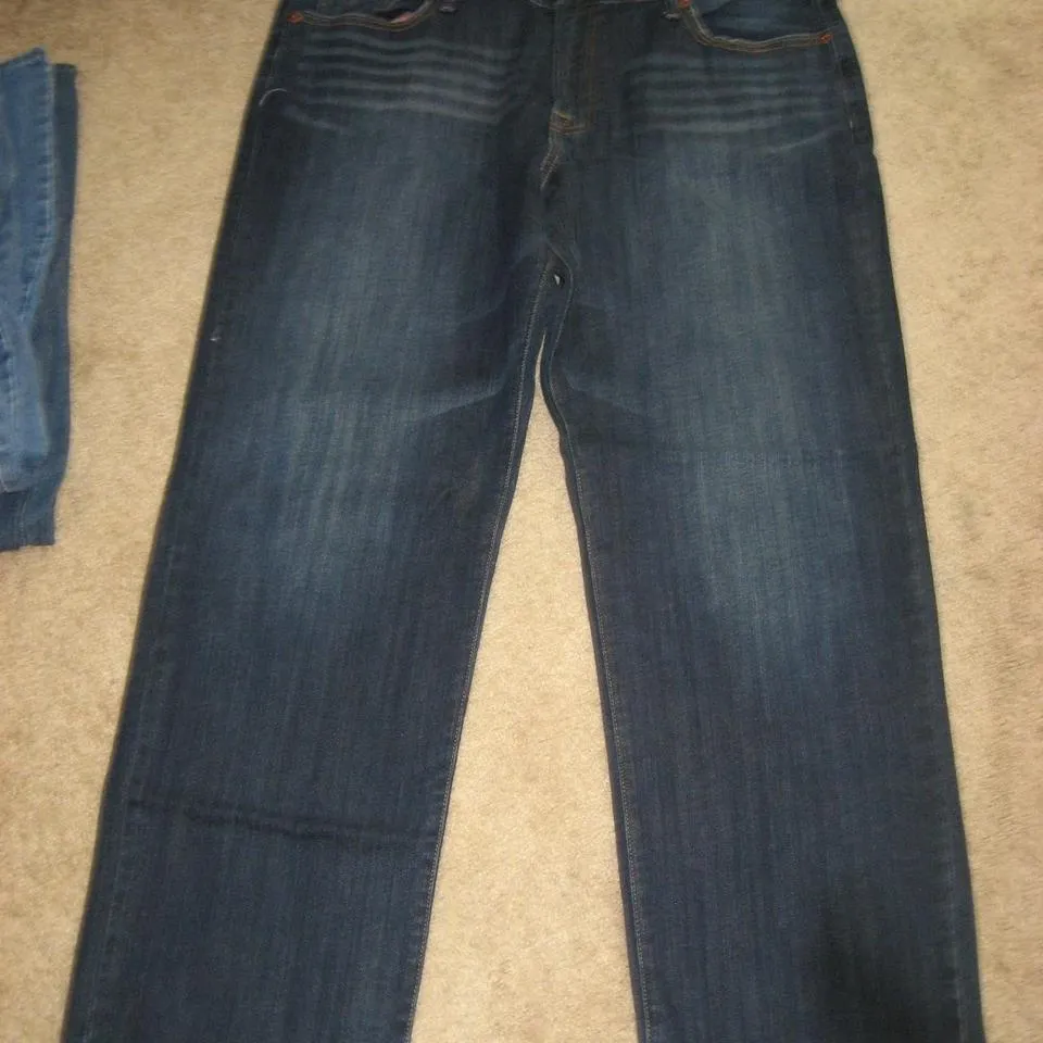 Lucky Brand Men's Navy and Blue Jeans