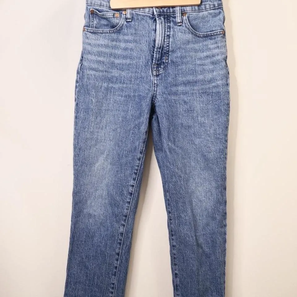 Madewell Men's Blue and Tan Jeans