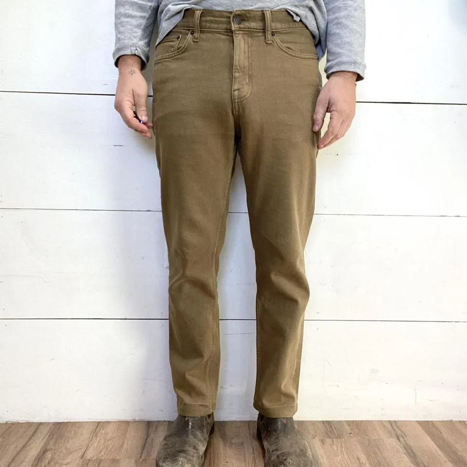 Madewell Men's Khaki and Gold Jeans
