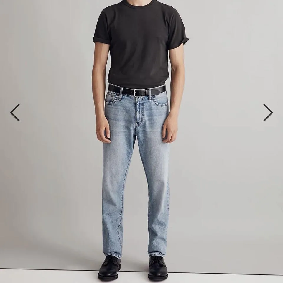 Madewell Men's Navy and Blue Jeans