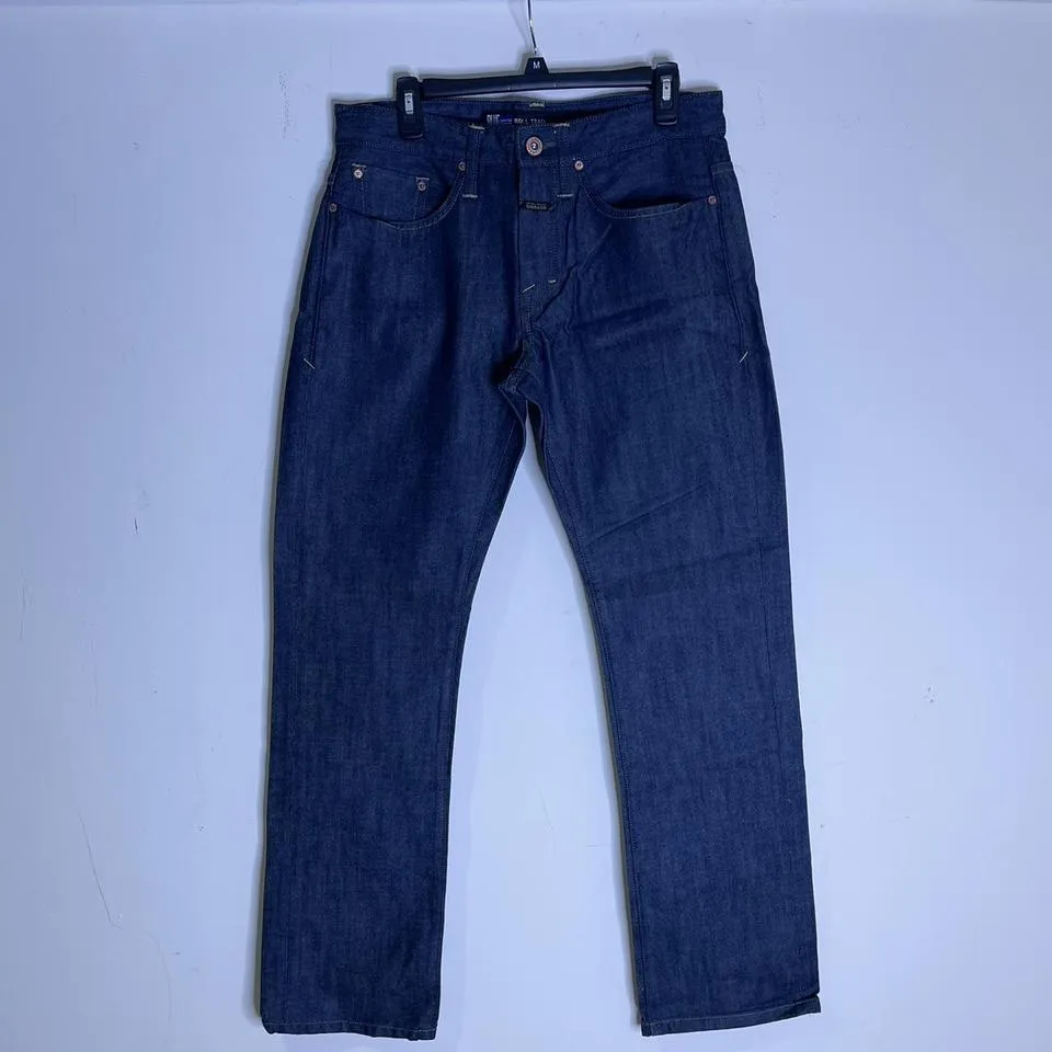 Marithé + François Girbaud Men's Navy and Tan Jeans
