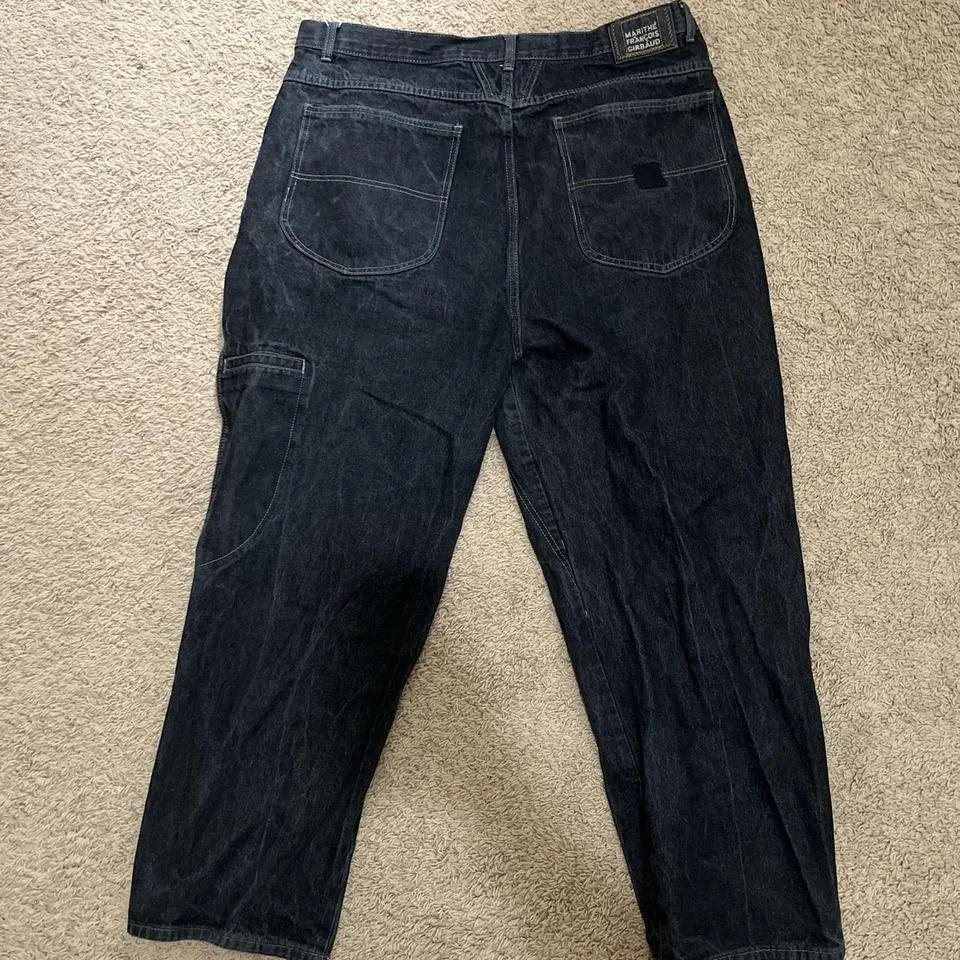 Marithé + François Girbaud Men's Black Jeans