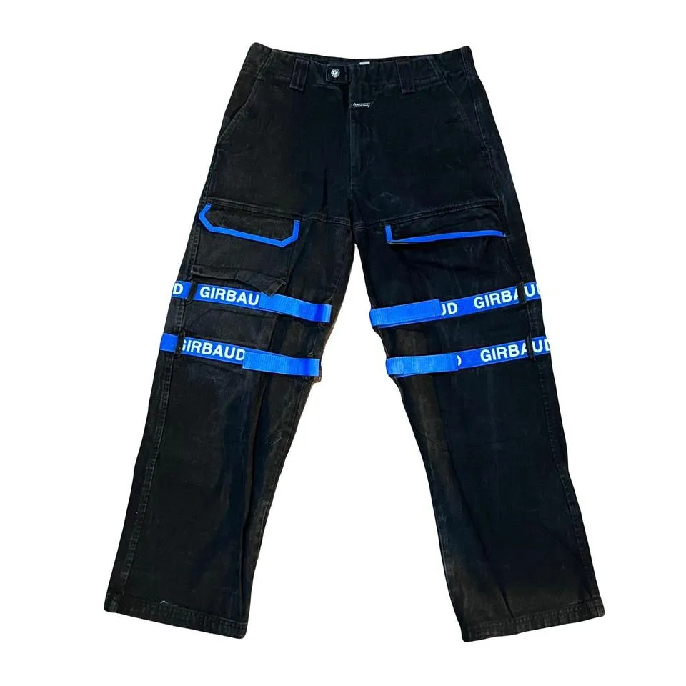 Marithé + François Girbaud Men's Black and Blue Jeans