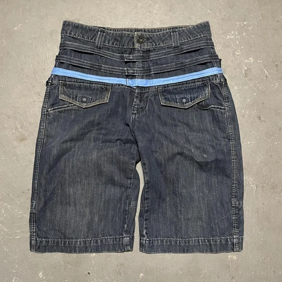 Marithé + François Girbaud Men's Navy and Blue Jeans