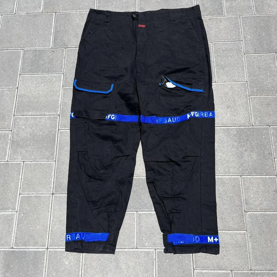 Marithé + François Girbaud Men's Black and Blue Jeans