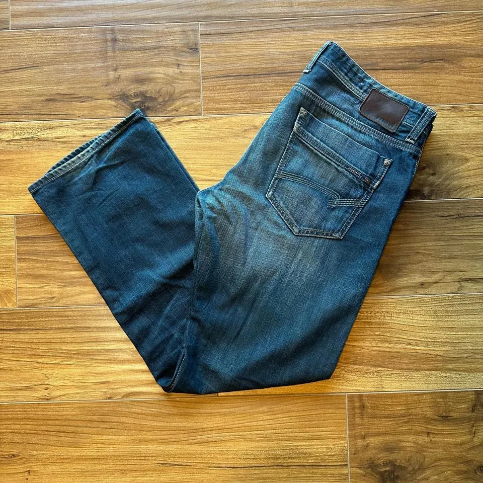 Mavi Men's Navy and Blue Jeans