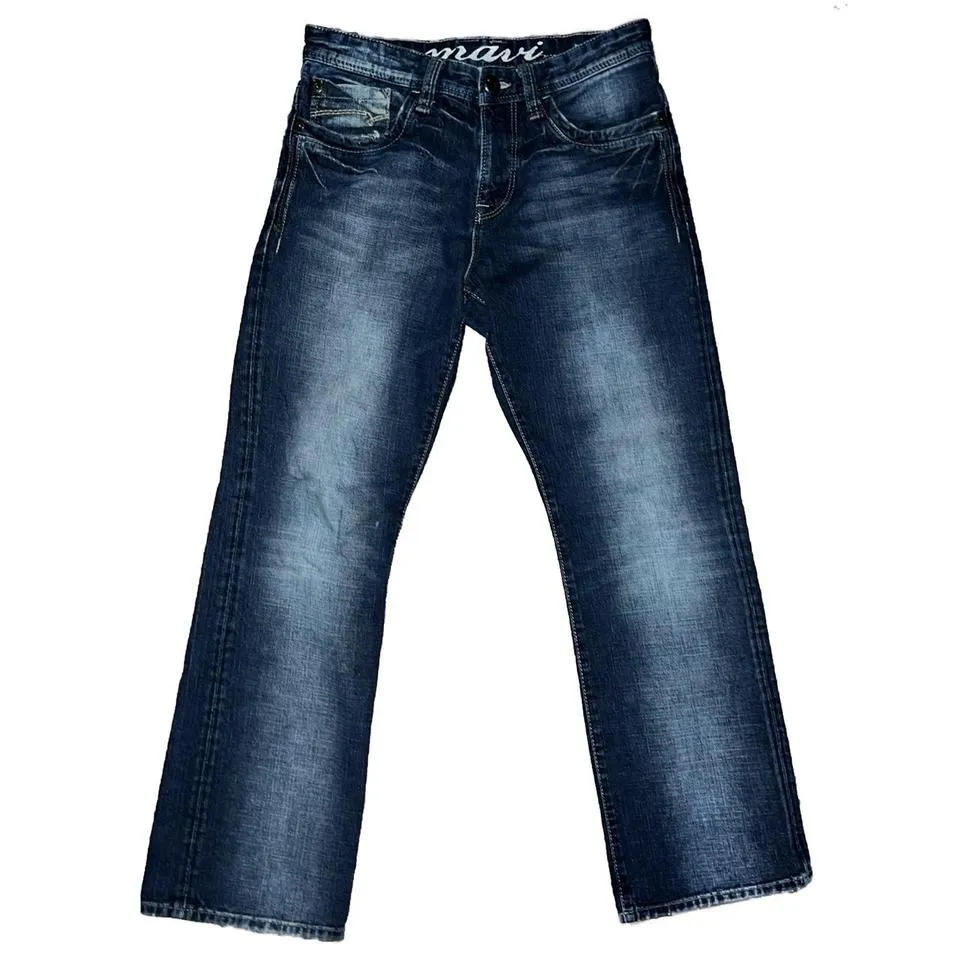 Mavi Men's Navy and Blue Jeans