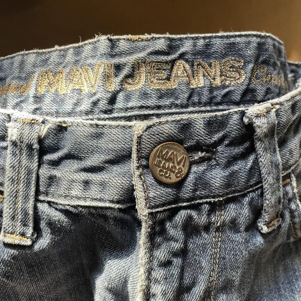 Mavi Men's Navy and Blue Jeans