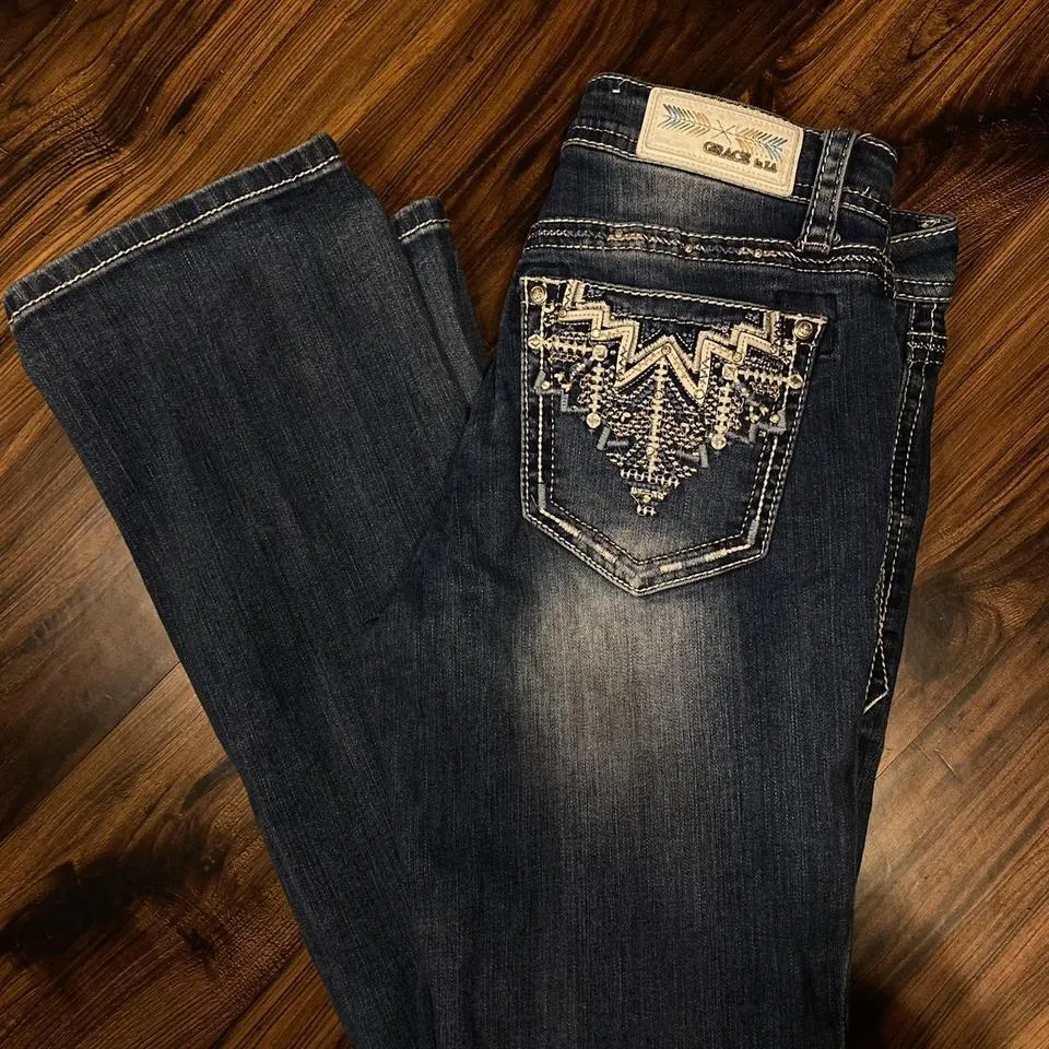 Miss Me Men's Navy Jeans