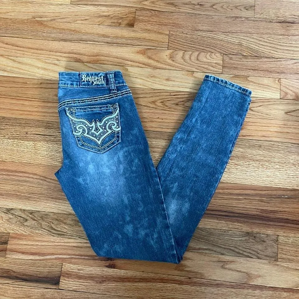 Miss Me Men's Blue and White Jeans