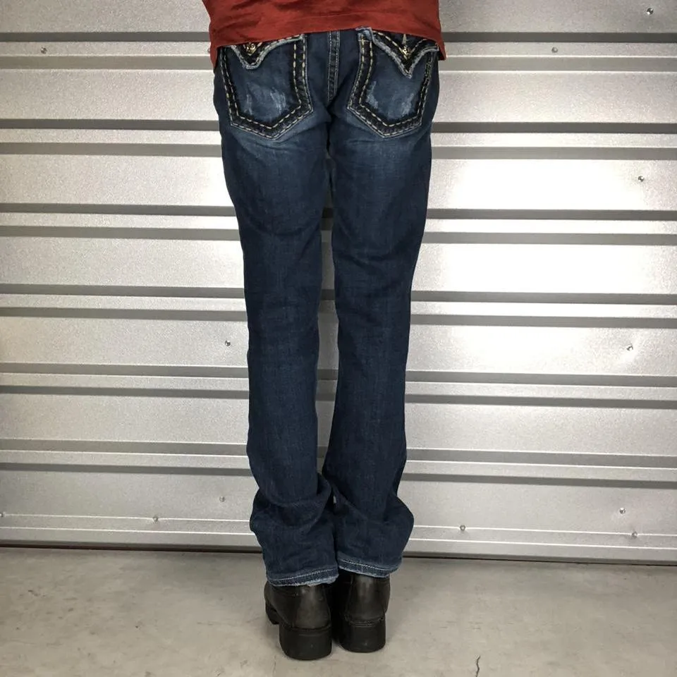 Miss Me Men's Blue and Navy Jeans